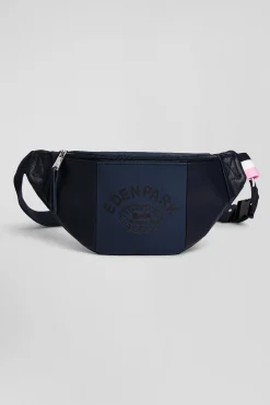 Navy blue waist bag with Eden Park screen-print