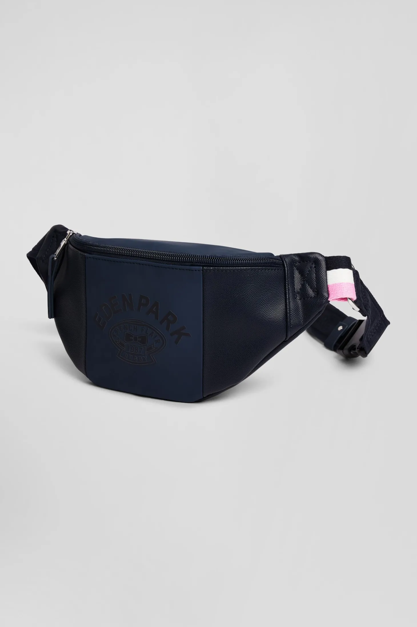 Navy blue waist bag with Eden Park screen-print