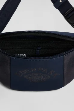Navy blue waist bag with Eden Park screen-print