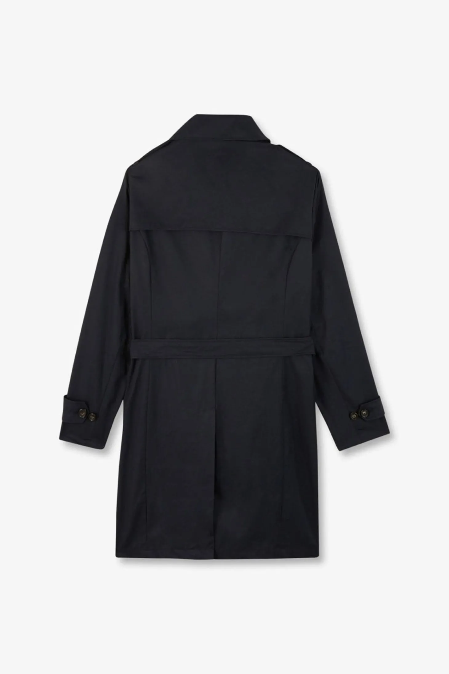 Navy blue waterproof trench coat