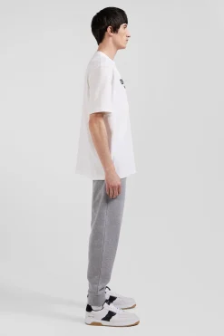 Oversize ecru Eden Park French Flair cotton short-sleeved T-shirt
