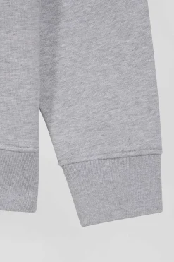 Oversize grey cotton sweatshirt