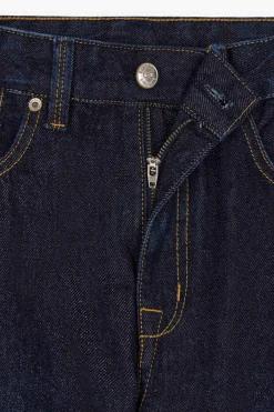 Oversize Navy blue cotton denim cargo jeans