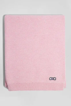 Pink plain cotton scarf