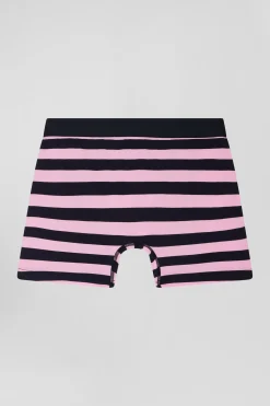 Pink striped stretch cotton boxers