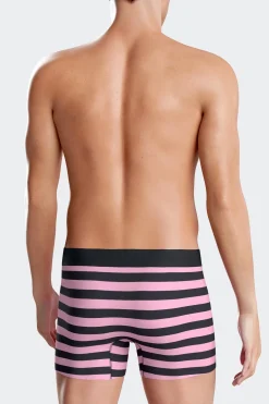 Pink striped stretch cotton boxers