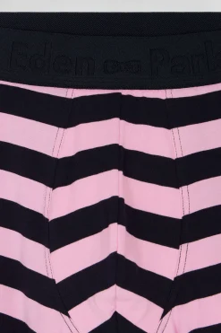 Pink striped stretch cotton boxers