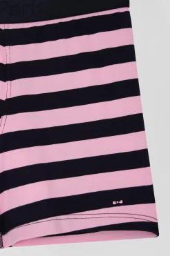 Pink striped stretch cotton boxers