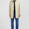 Plain beige raincoat