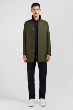 Plain khaki raincoat