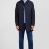 Plain navy raincoat