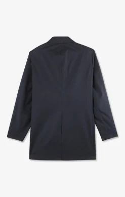 Plain navy raincoat