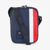 Rectangular messenger bag with tricolour France XV