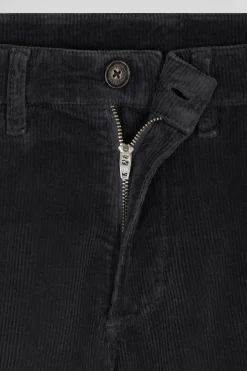 Regular brown stretch cotton chino trousers