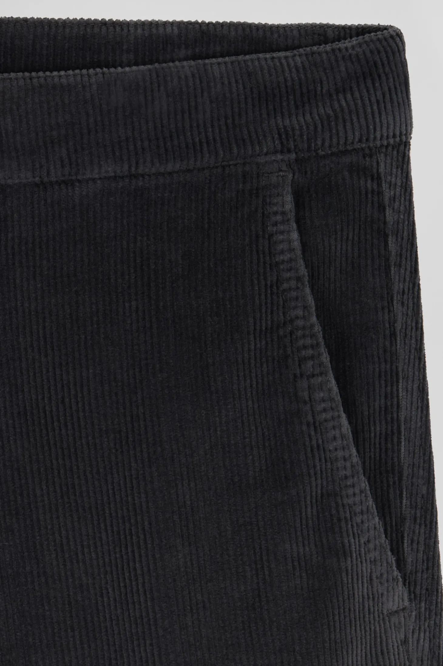 Regular brown stretch cotton chino trousers