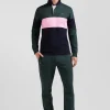 Regular camel long-sleeved Pima cotton rugby shirt