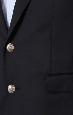 Regular dark blue blazer
