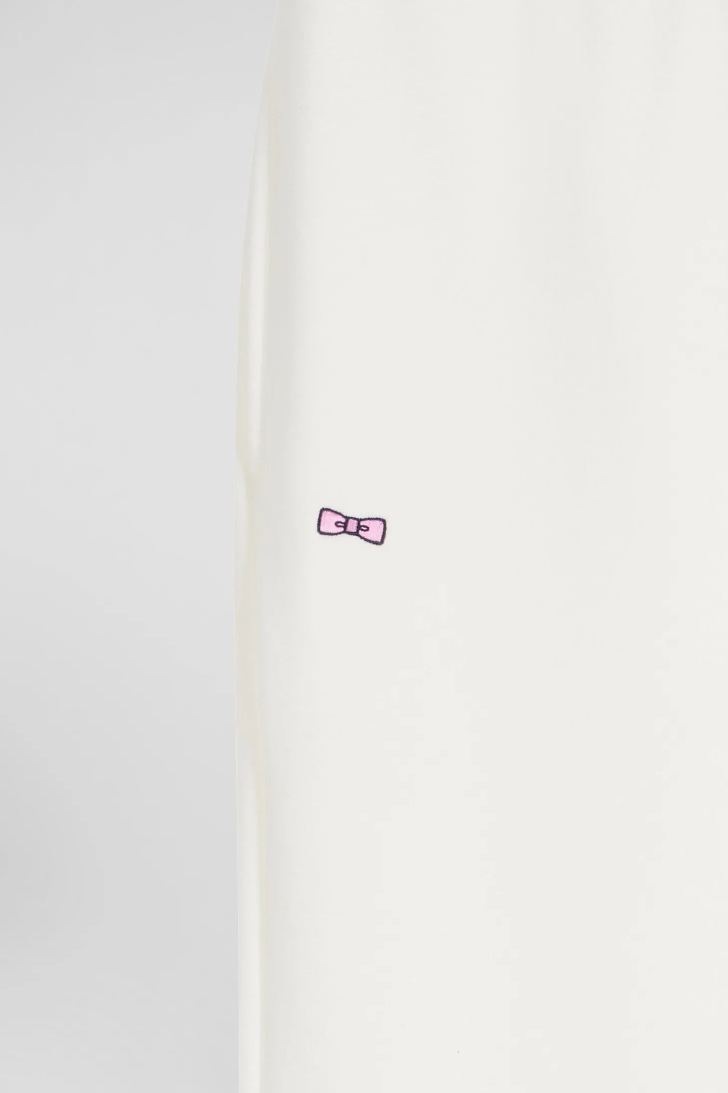 Regular ecru brushed fleece jogging bottoms