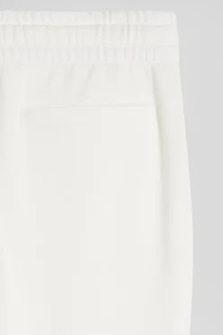 Regular ecru brushed fleece jogging bottoms