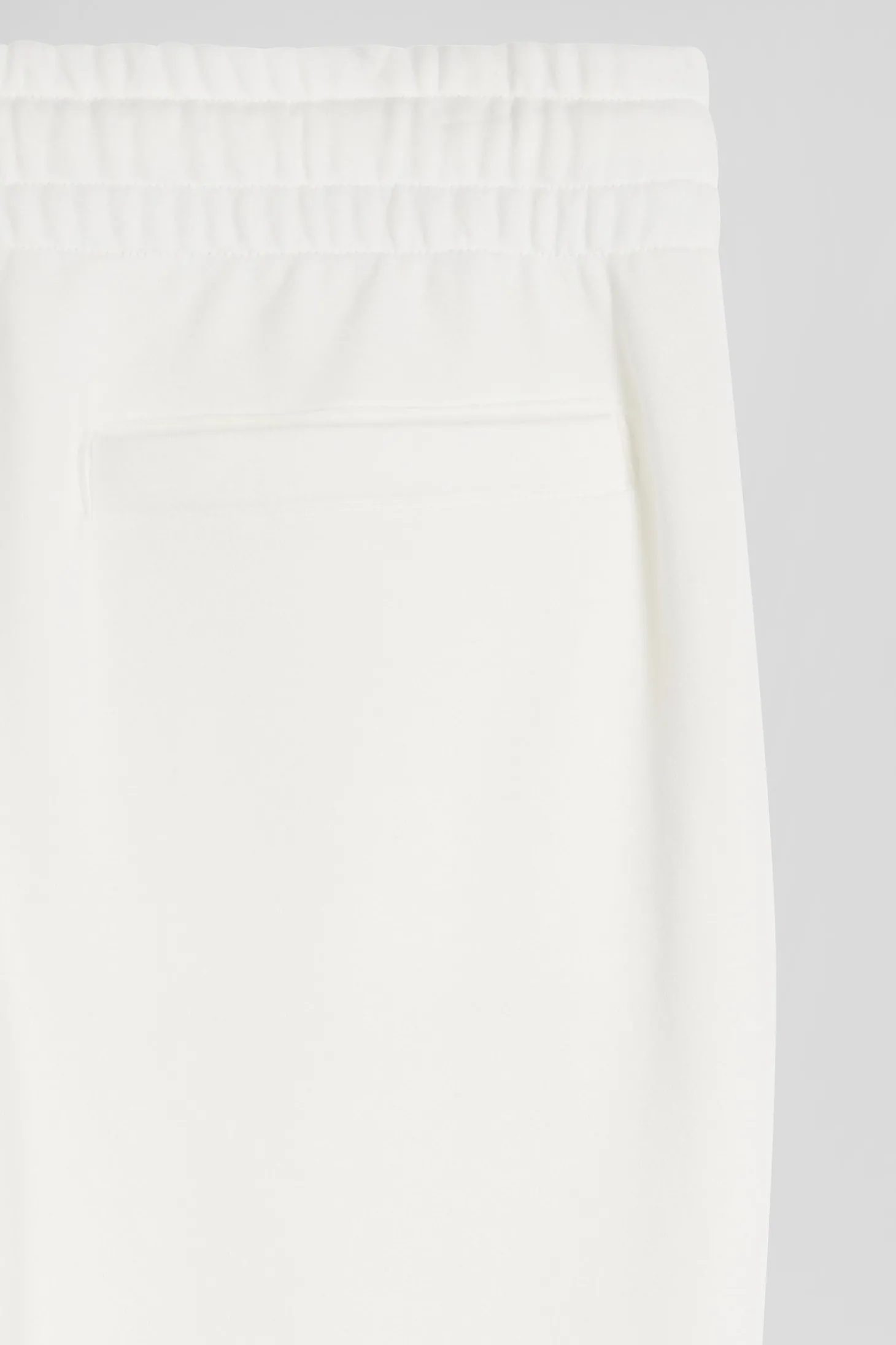 Regular ecru brushed fleece jogging bottoms