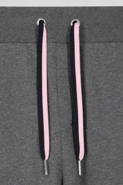 Regular grey brushed cotton fleece jogging bottoms
