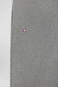 Regular grey brushed fleece jogging bottoms