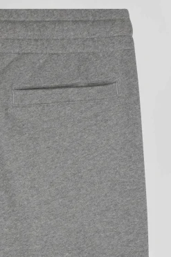 Regular grey brushed fleece jogging bottoms