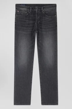 Regular grey mixed stretch denim jeans