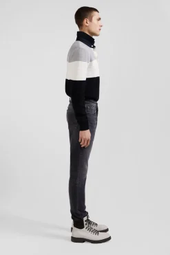 Regular grey mixed stretch denim jeans