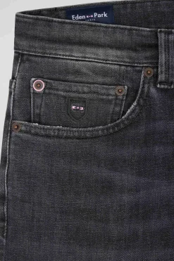 Regular grey mixed stretch denim jeans