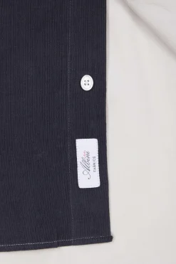 Regular grey tricolour cotton shirt