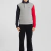 Regular grey tricolour XV de France long-sleeved cotton rugby shirt