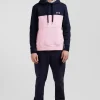 Regular pink cotton hoodie
