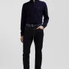 Regular raw stretch denim jeans