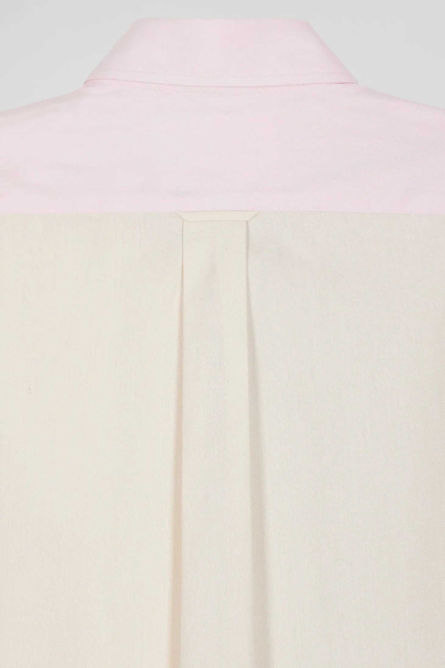 Regular sky blue tricolour cotton shirt
