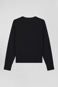 Relax anthracite grey blended wool and cotton cardigan