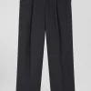 Relax anthracite grey checked trousers