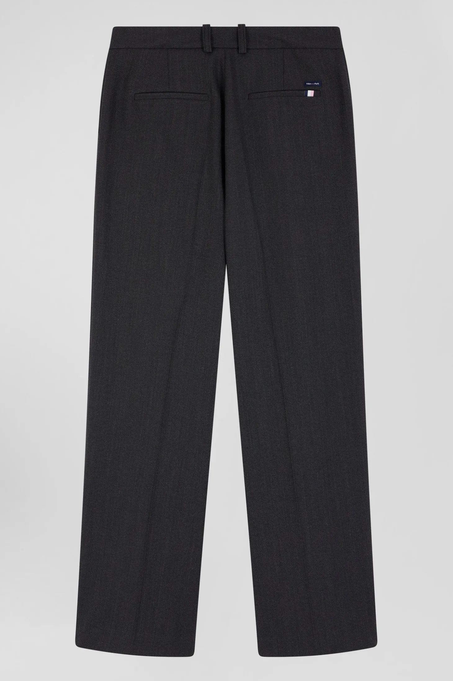 Relax anthracite grey checked trousers