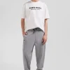 Relax grey brushed fleece jogging bottoms