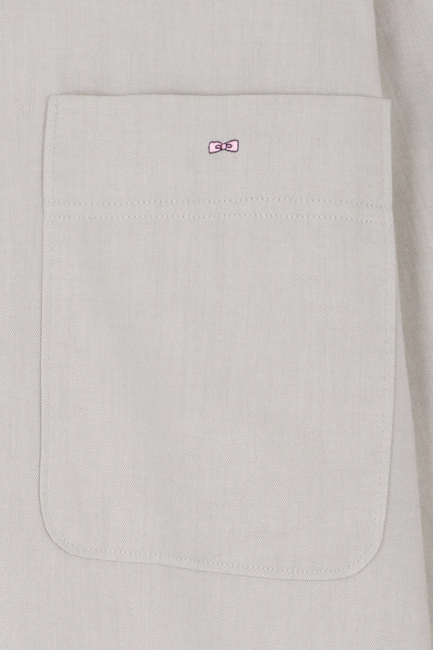 Relax grey checked cotton shirt with patch pockets