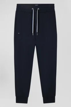 Relax navy blue brushed fleece jogging bottoms