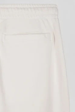 Relax unisex ecru brushed cotton fleece jogging bottoms