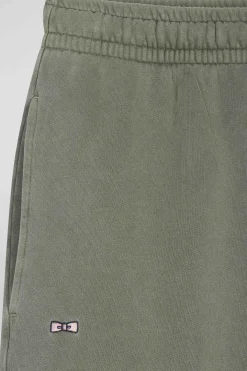 Relax unisex khaki brushed cotton fleece jogging bottoms
