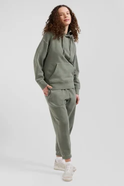Relax unisex khaki brushed cotton fleece jogging bottoms