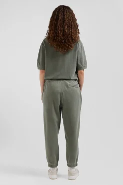 Relax unisex khaki brushed cotton fleece jogging bottoms