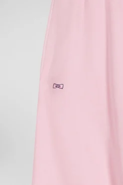 Relax unisex pink brushed cotton fleece jogging bottoms