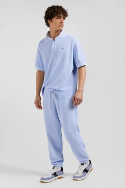 Relax unisex sky blue brushed cotton fleece jogging bottoms
