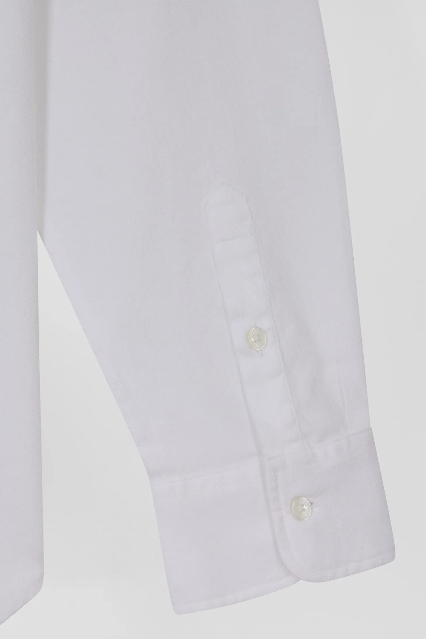Relaxed white cotton poplin shirt