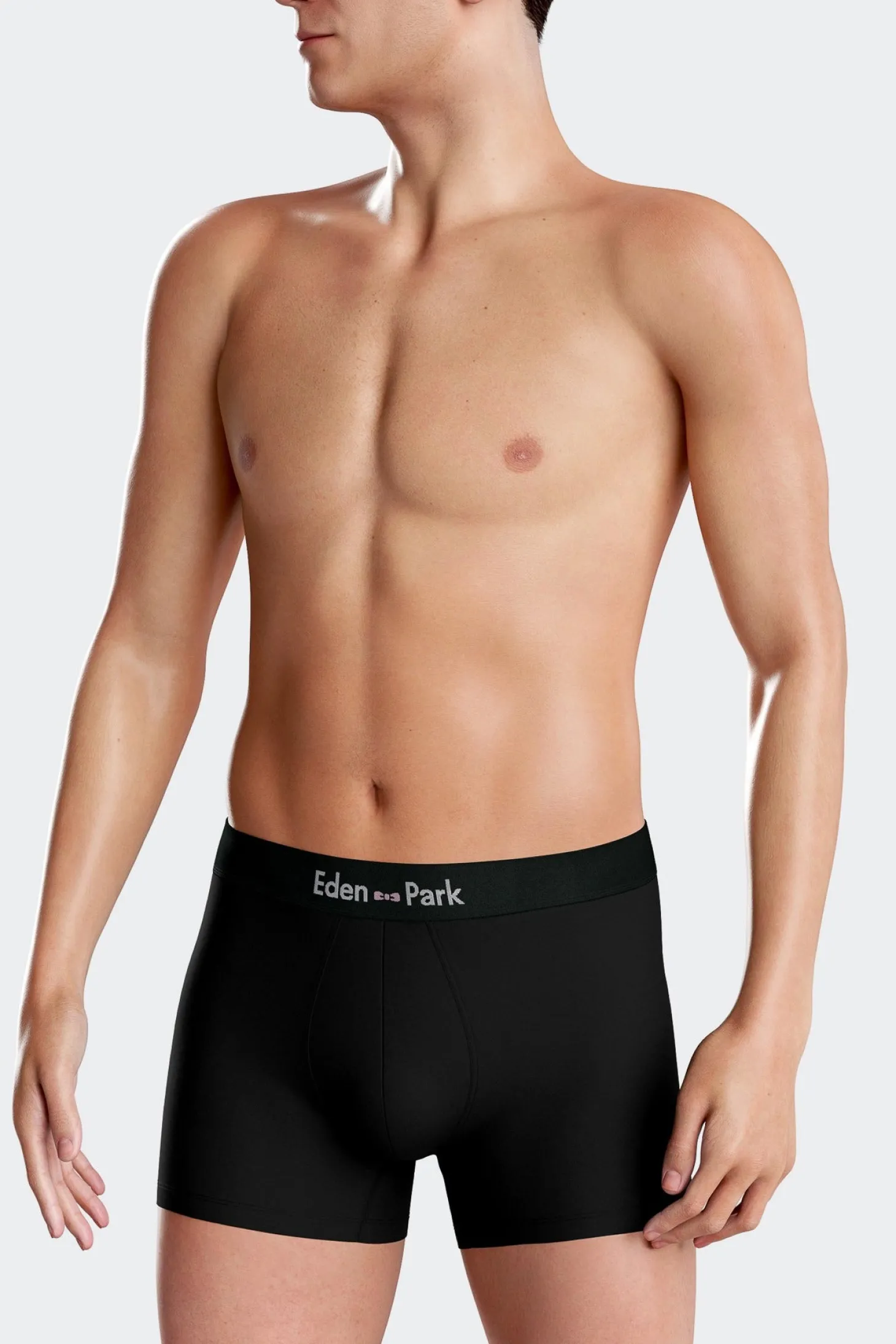 Set of 2 pink stretch cotton boxers with graphic micro patterns
