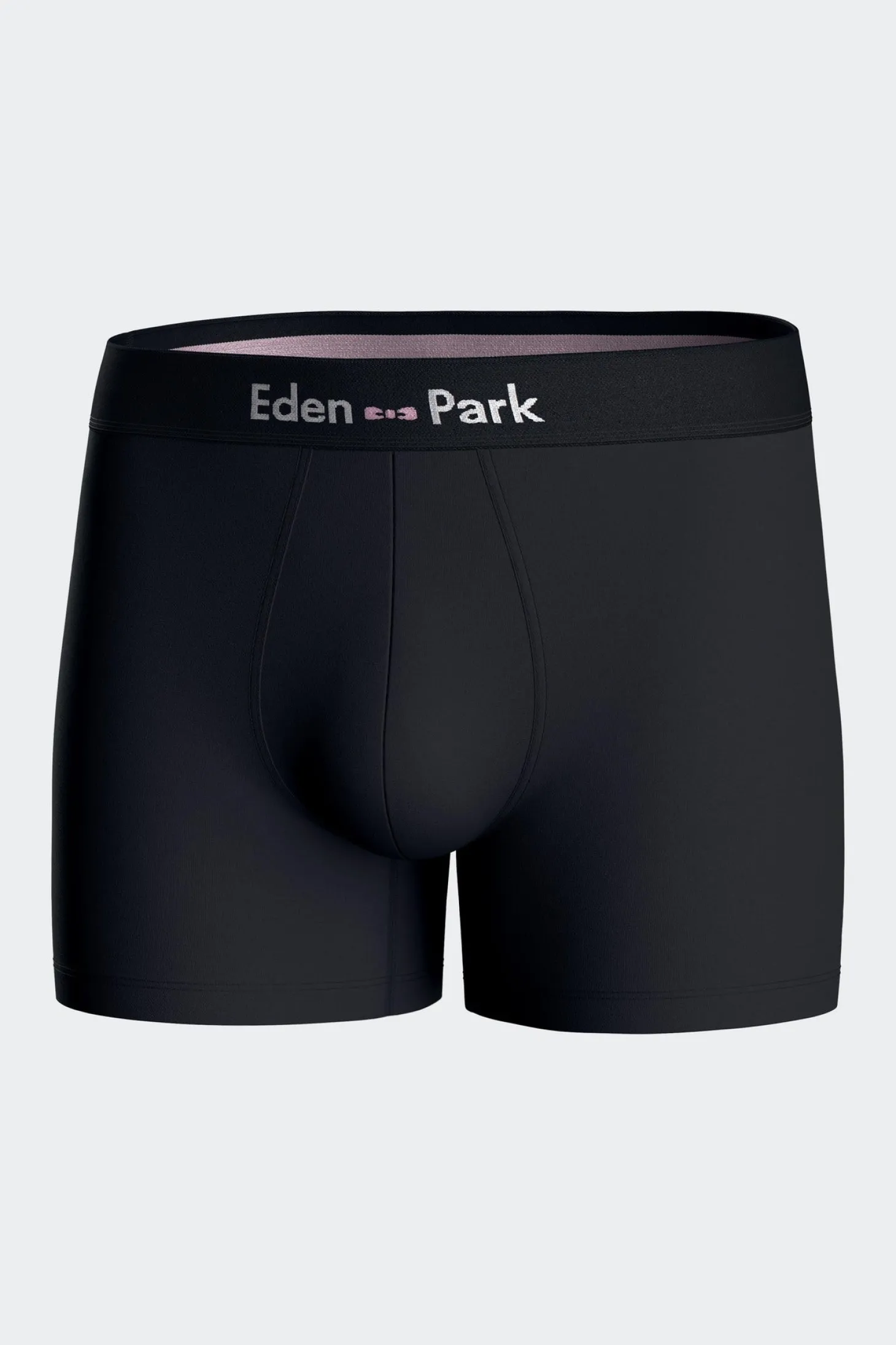Set of 2 pink stretch cotton boxers with graphic micro patterns